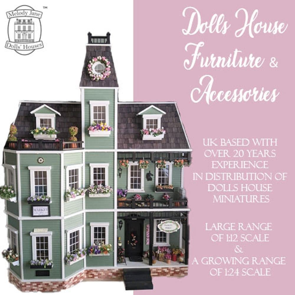 Melody Jane Dollhouse Black Metal Bistro Chair Garden Pub Patio Furniture