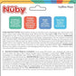 Nuby IcyBite Ice Gel Teether Keys for Infants - Silicone Baby Teether Toys - Gentle on Sore Gums - Baby Teething Relief - 3+ Months - Blue