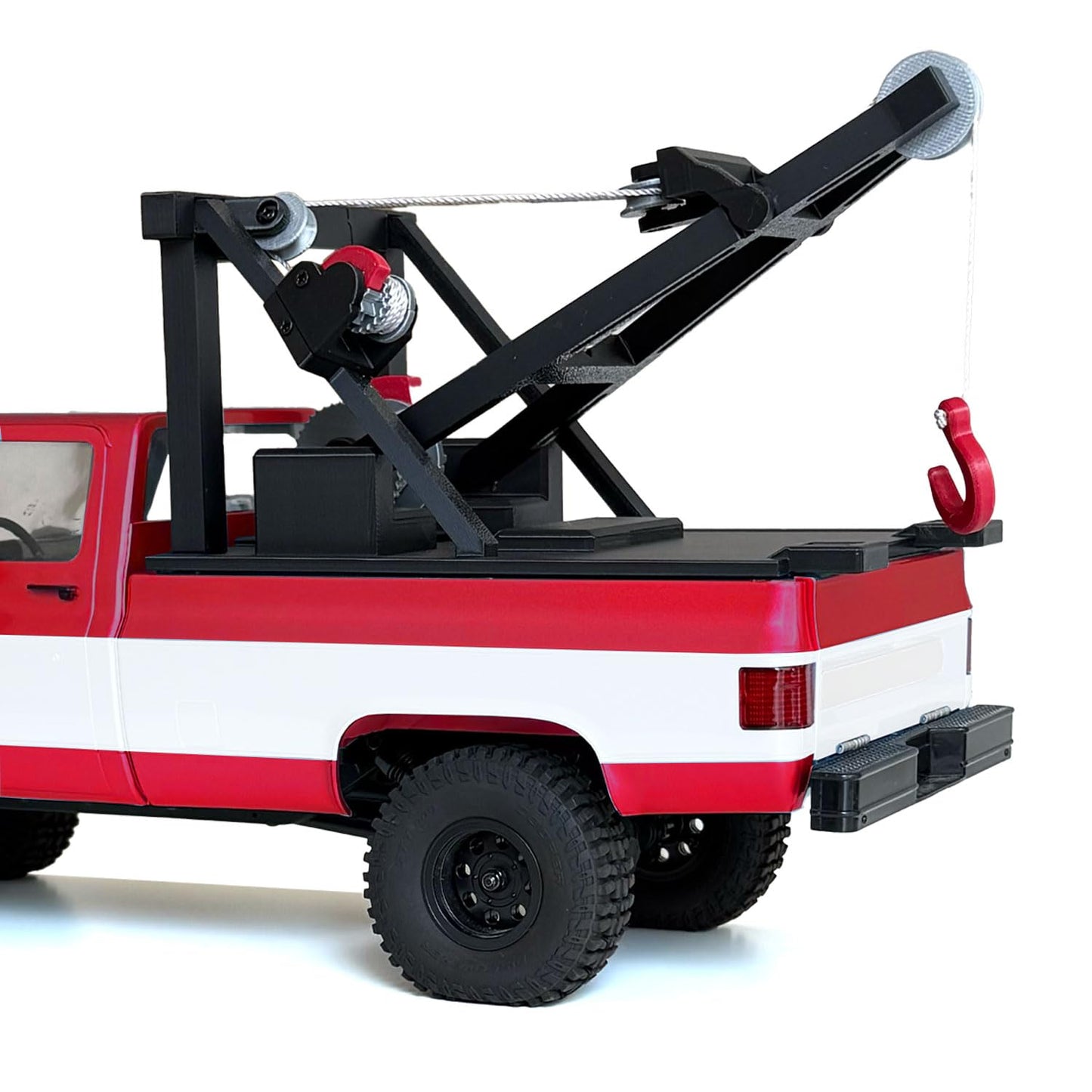 Wrecker Truck Bed Upgrade Parts for FCX18 K10 / EAZYRC Glacier RC Crawler?No Vehicles Included - Black