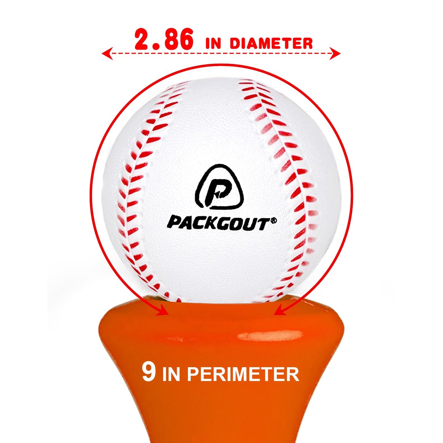 PACKGOUT Soft Foam Baseballs Foam Baseballs for Kids Teenager Players Training Balls - Practice & Replacement Balls 12 Pcs