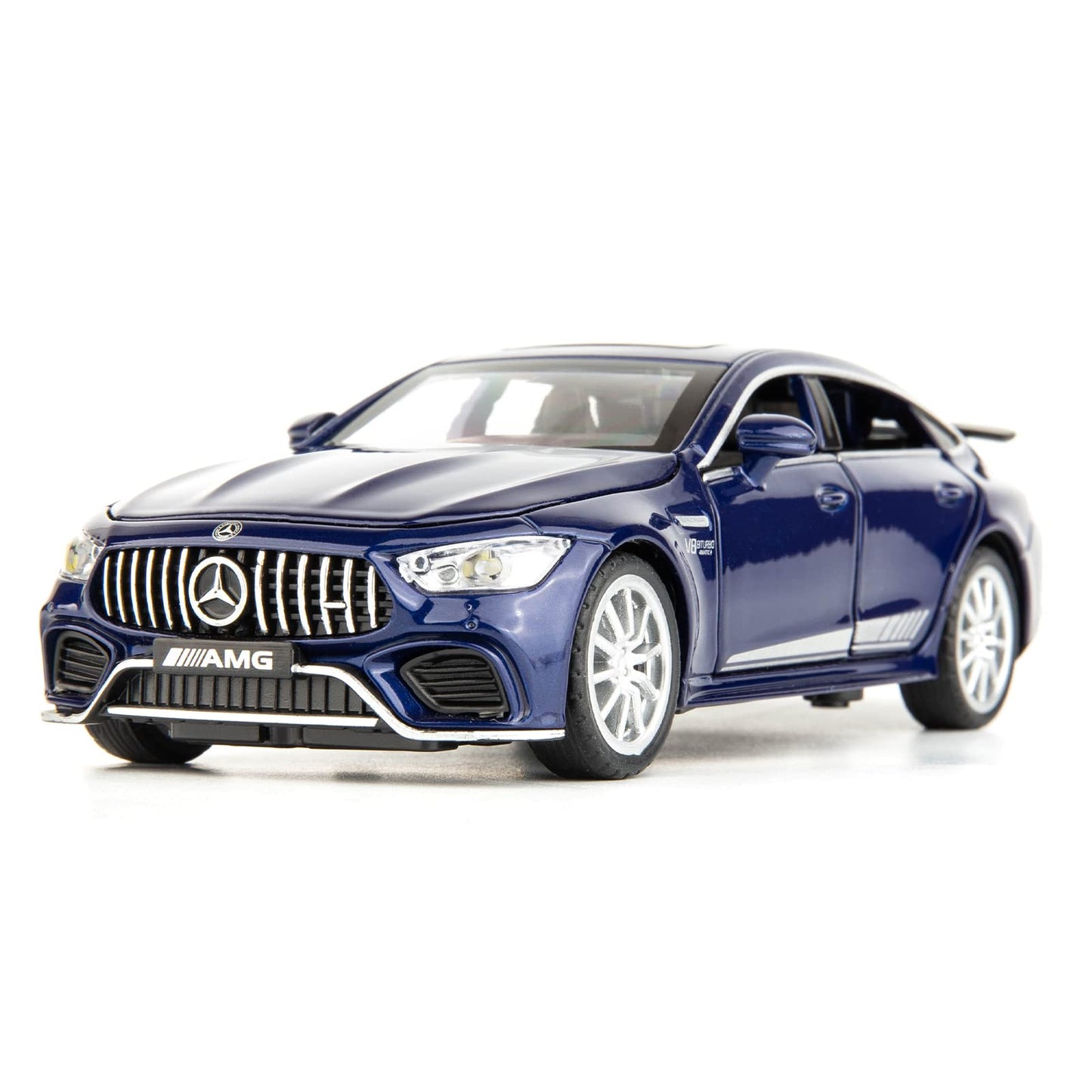WAKAKAC 1/32 Diecast Car AMG GT63 Model Car Pull Back with Sound and Light Toy Car for Boys Girls Adult Gift(Blue)
