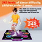 HTASKTEXEH Dance mat Toys for Kids Ages 3-12 and Adults, Electronic Dance Pad with Light-up 6-Button Connectable to Cell Phone, Musical Dance Toys