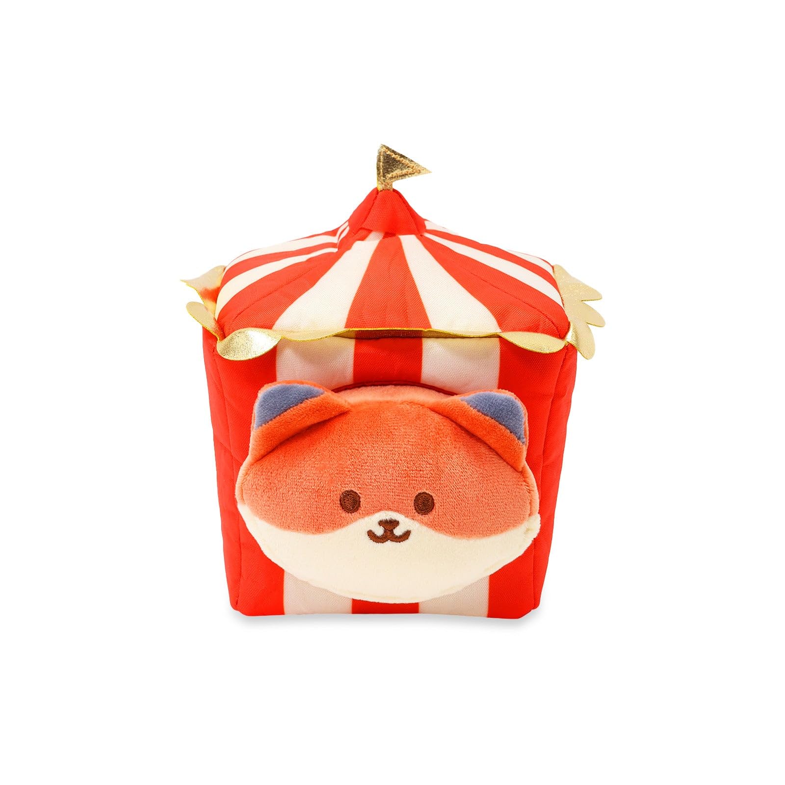 Anirollz Circus Tent Foxiroll Outfitz Plush - Removable Tent Costume Fox Plush, Soft Stuffed Animal Toy