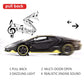 BDTCTK 1:32 Lambo LP770 Car Model Toy Child Sound and Light Pull Back Car Zinc Alloy Toys for Kids Boy Girl Gift (Black)