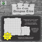 Role 4 Initiative Dry Erase Hexagon Dungeon Tiles - Pack of 33 Six Inch Tiles