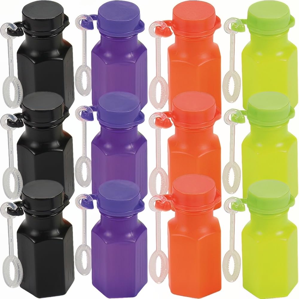 Halloween Colors Bubble Bottles - Toys - 48 Pieces