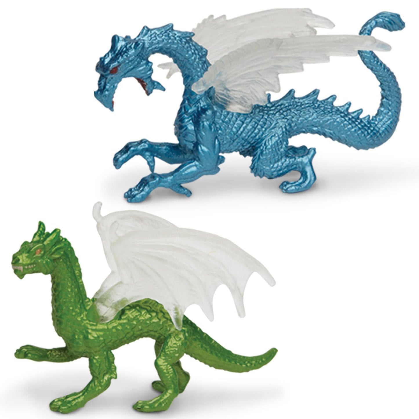 Safari Ltd Dragons Designer TOOB - 6 Mini Figurines Including Forest, Ice, Midnight Moon, Mountain, Cloud and Chinese Horned Dragon - Toy Figures