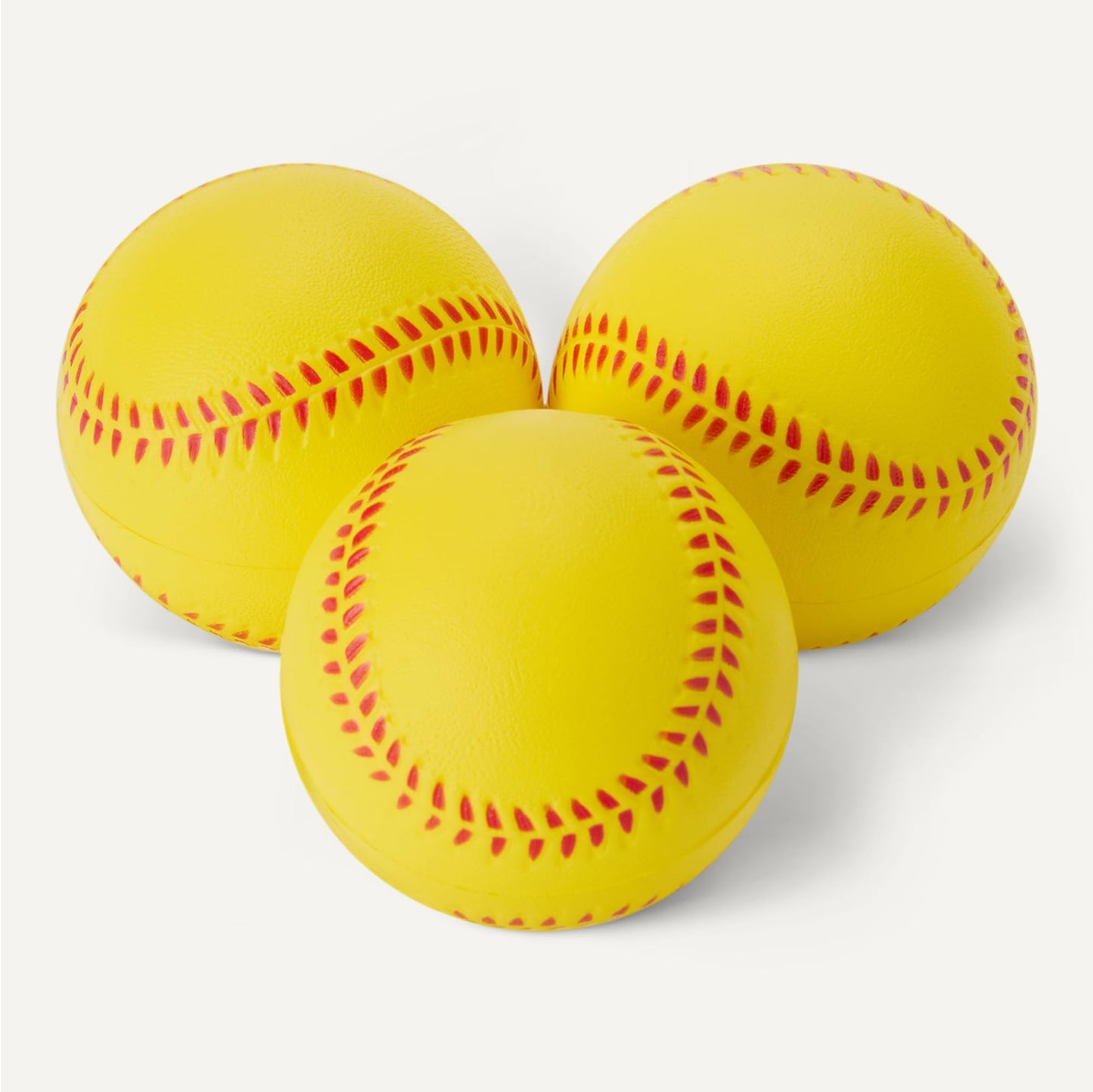Amazon Basics Foam Training Baseballs for Indoor Practice and Safe Play, 2.68-inch, 12-Pack with Mesh Storage Bag