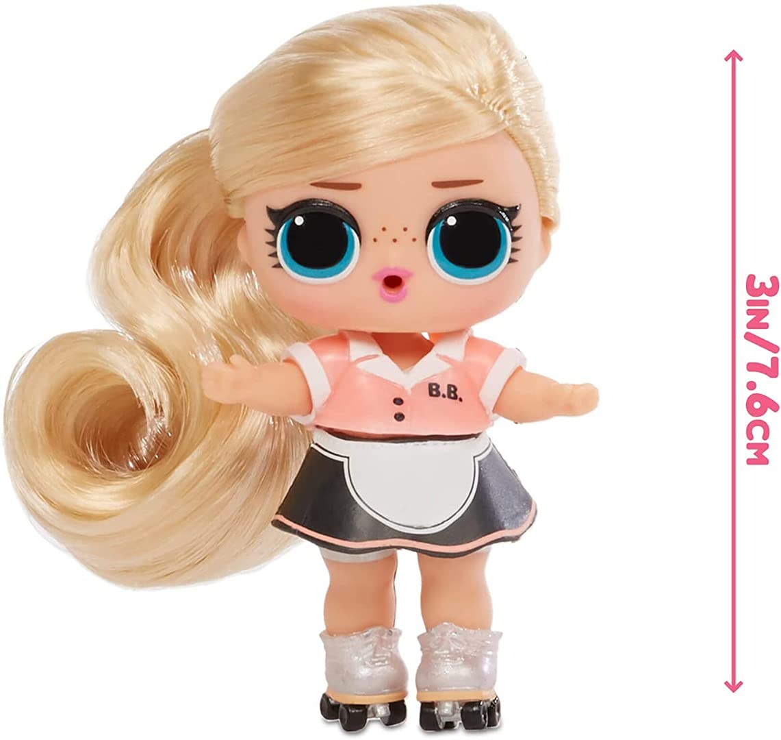 L.O.L. Surprise! Hairgoals Series 2 with 15 Surprises Including Real Hair Fashion Doll, Exclusive Hair Salon Toy Chair, Doll Accessories, Bottle, Comb