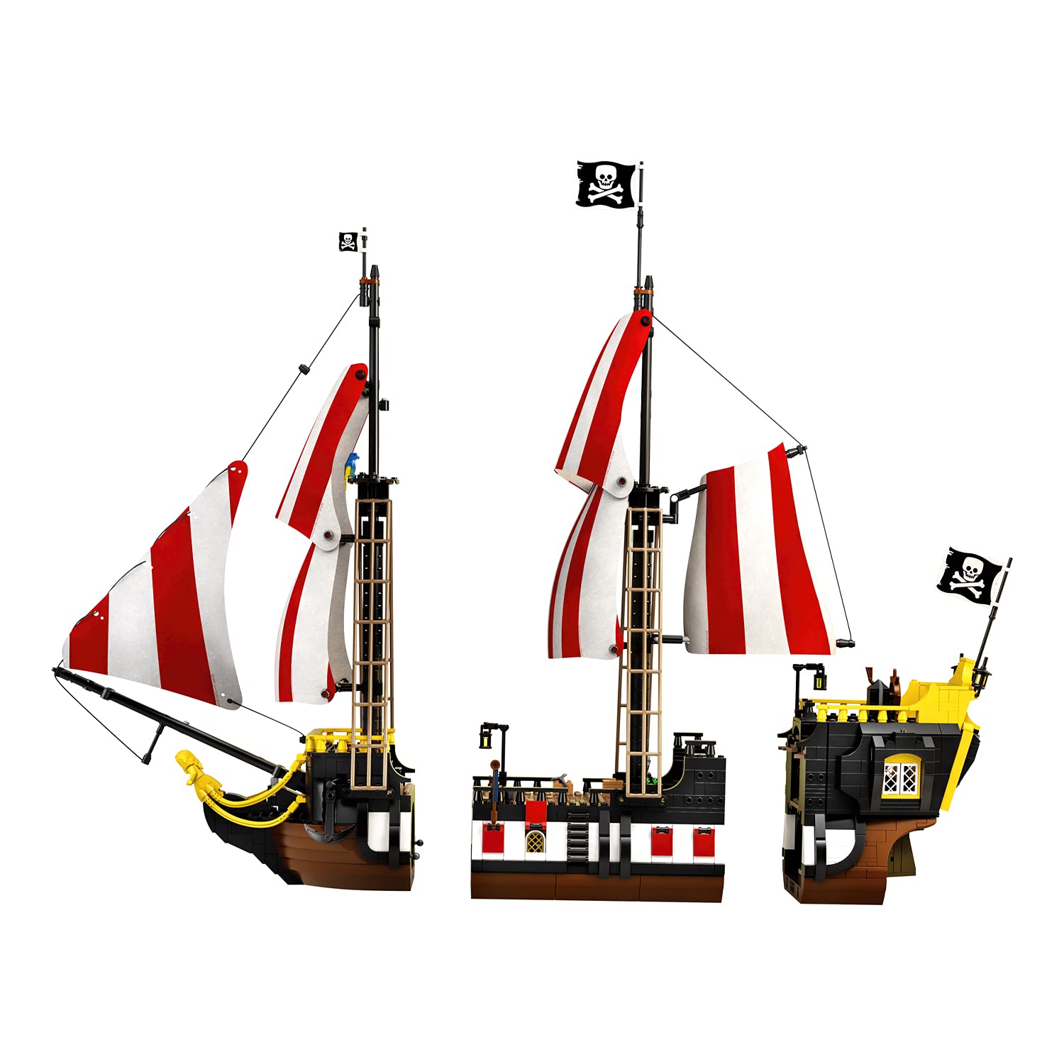 LEGO Ideas Pirates of Barracuda Bay 21322 Building Kit, Cool Pirate Shipwreck Model with Pirate Action Figures for Play and Display, Makes a Great