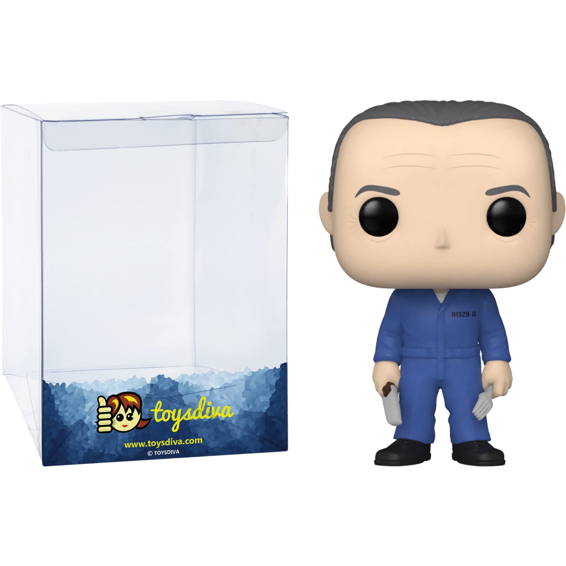 Funko Hannibal: P o p ! Movies Vinyl Figurine Bundle with 1 Compatible 'ToysDiva' Graphic Protector (1248-63984 - B)