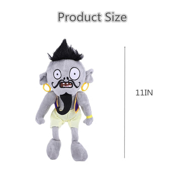 3 PCS PVZ Plant and Zombies Plush Toy Stuffed Soft Doll, 2025 Upgraded Rock Roll Zombie, Bullfight Zombie, God Light Zombie Plush Figure Toy