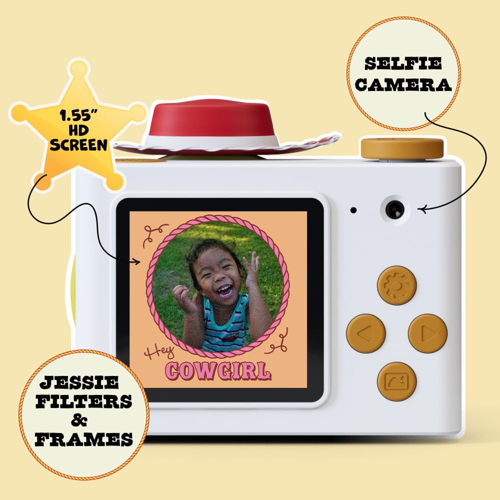 kiimento Ultra-Compact Kids Digital Camera for Ages 3-5 with Selfie Lens, 16GB Memory Card - Model A (Jessie)