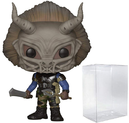 Funko Pop! Marvel: Black Panther - Masked Erik Killmonger Limited Edition Chase Variant Vinyl Figure (Includes Compatible Pop Box Protector Case)