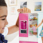 Barbie Doll, 11.5-in Blonde, and Furniture Set, Refrigerator with Working Water Dispenser and Three Kitchen Accessories, Gift for 3 to 7 Year Olds
