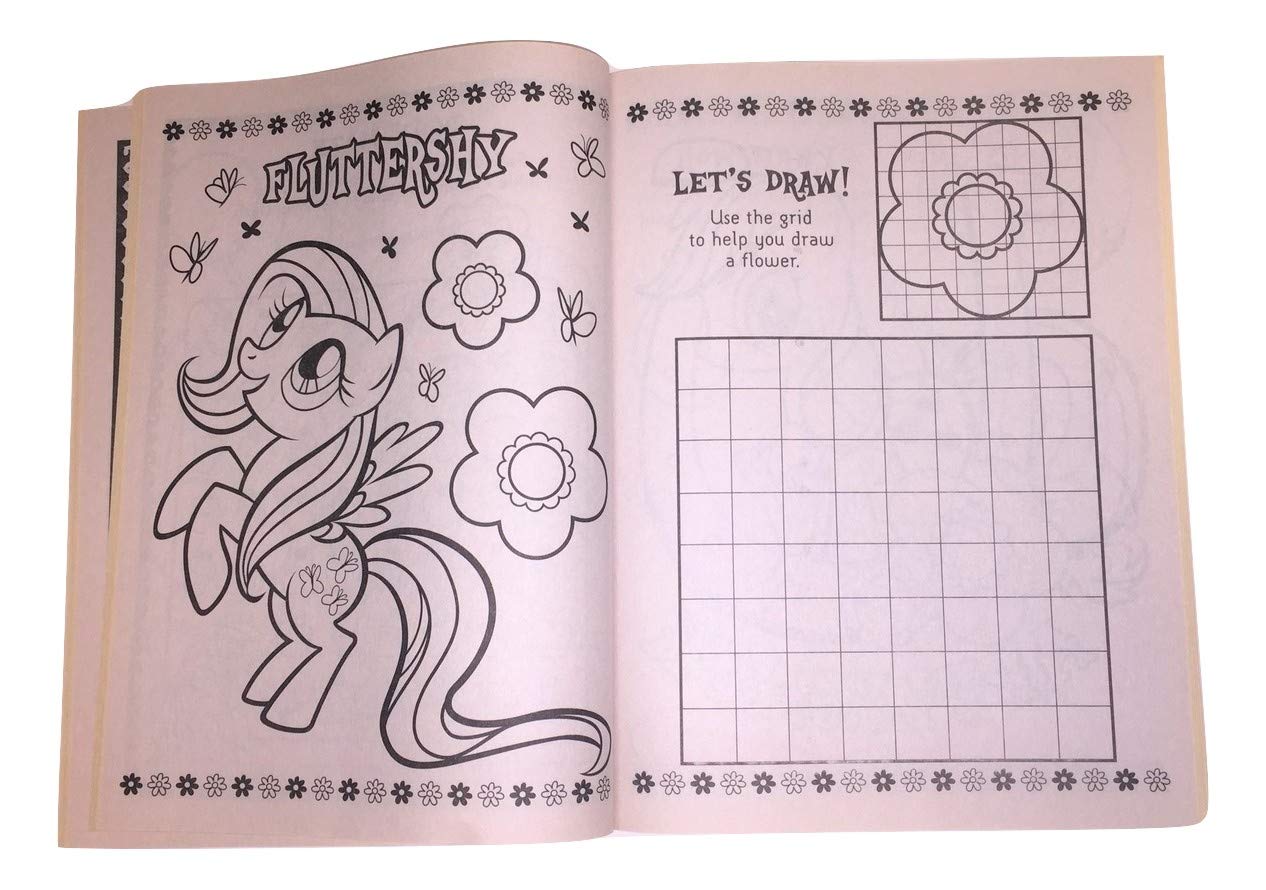 My Little Pony Bundle of 5 Activity Gift Set Items ~ Friendship is Magic (Jumbo Coloring and Activity Book, Christmas themed activity booklet, Boxed