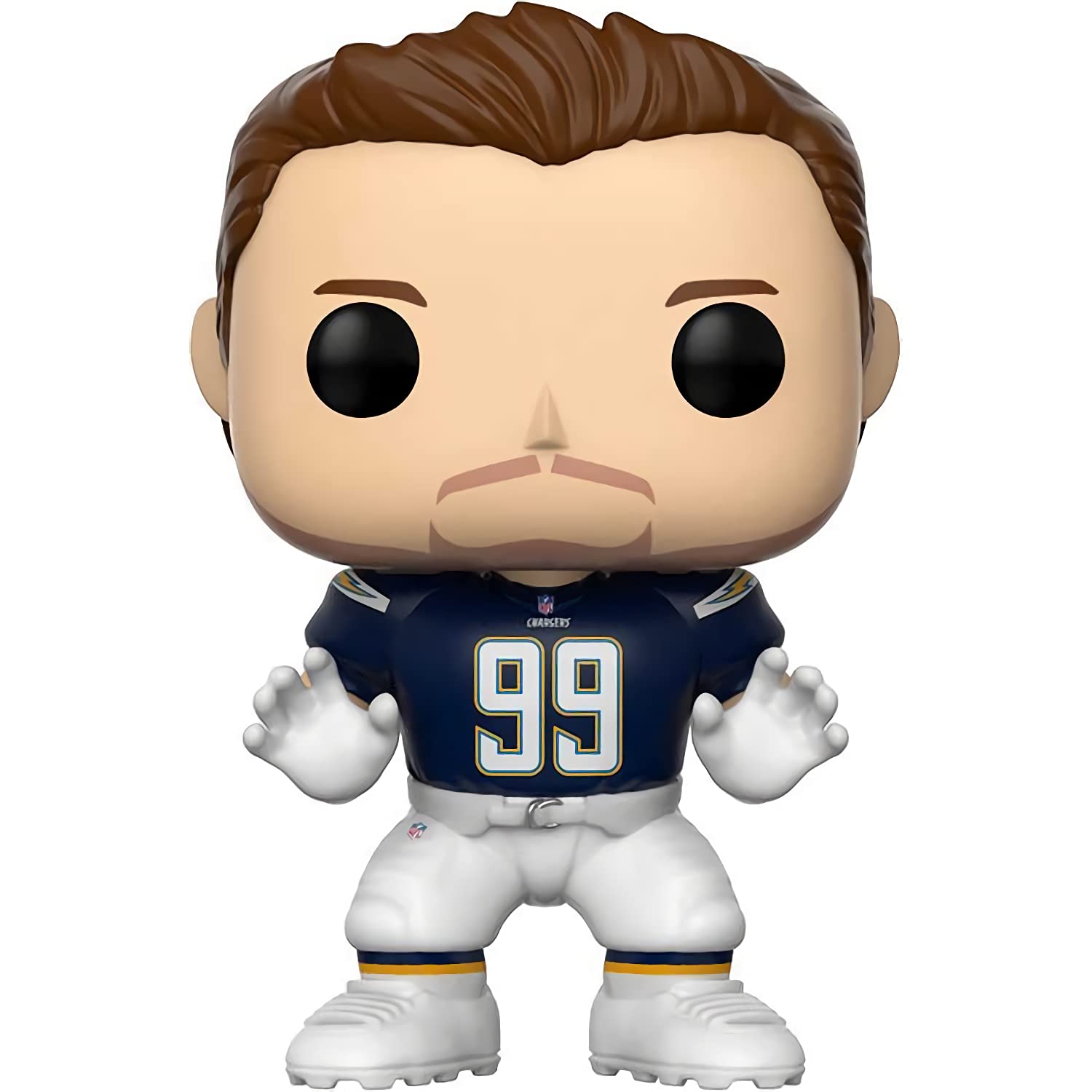 J o e y B o s a [Charge r s Home]: Fun ko P o p ! Football Vinyl Figurine Bundle with 1 Compatible 'ToysDiva' Graphic Protector (075-20166 - B)