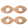 Alenybeby Natural Wooden Baseball Montessori Toy Pendant Pure Natural Beech Wood Animal Shape Toy For Handmade Necklace/Bracelet (10pcs)