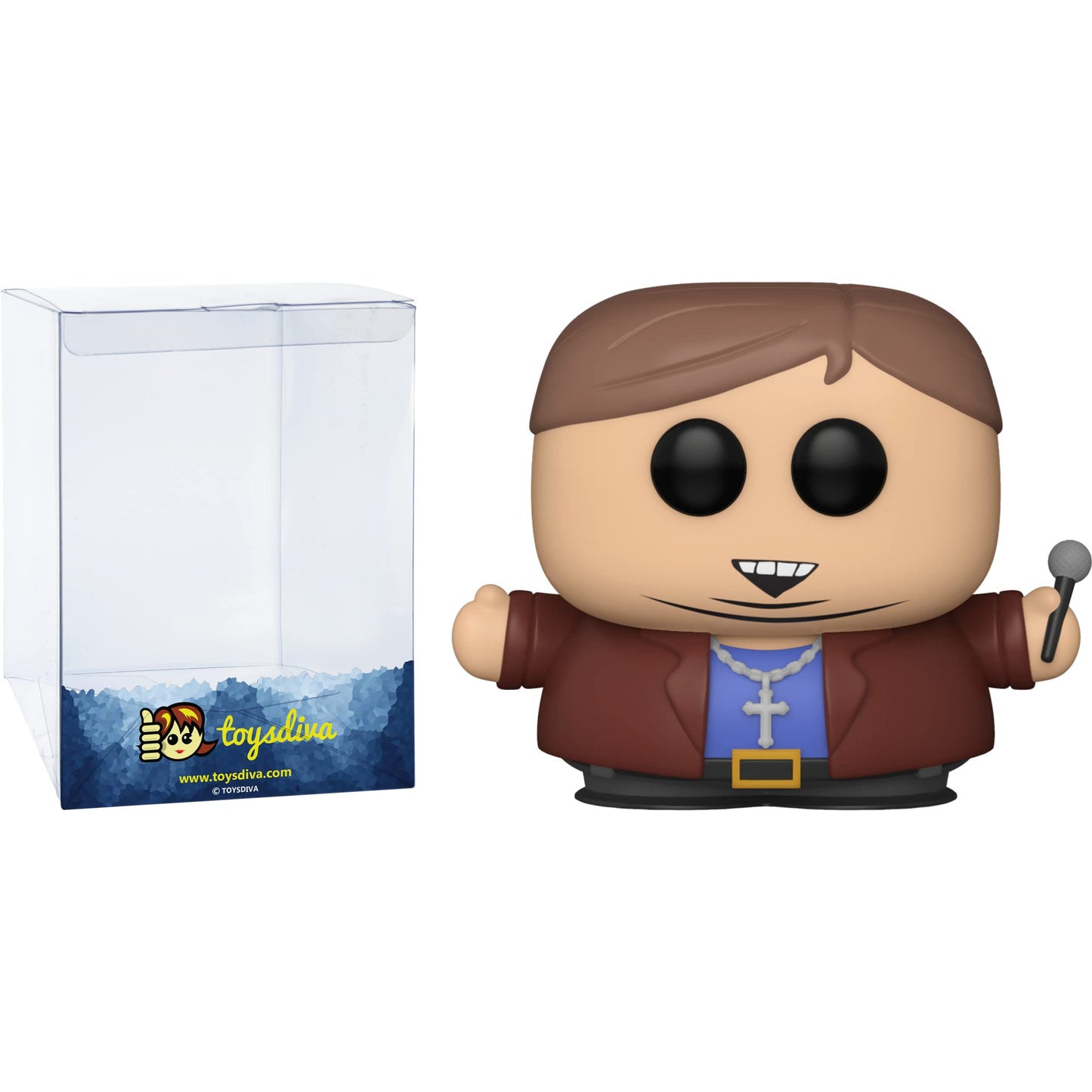 Funko Cartman: P o p ! Vinyl Figurine Bundle with 1 Compatible 'ToysDiva' Graphic Protector (027-51638 - B)