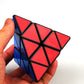 3X3 Pyramid Speed Cube YJ Toys 3X3X3 Speed Cube Triangle Puzzle Magic Cube Puzzle Black Toy for Kids and Adults