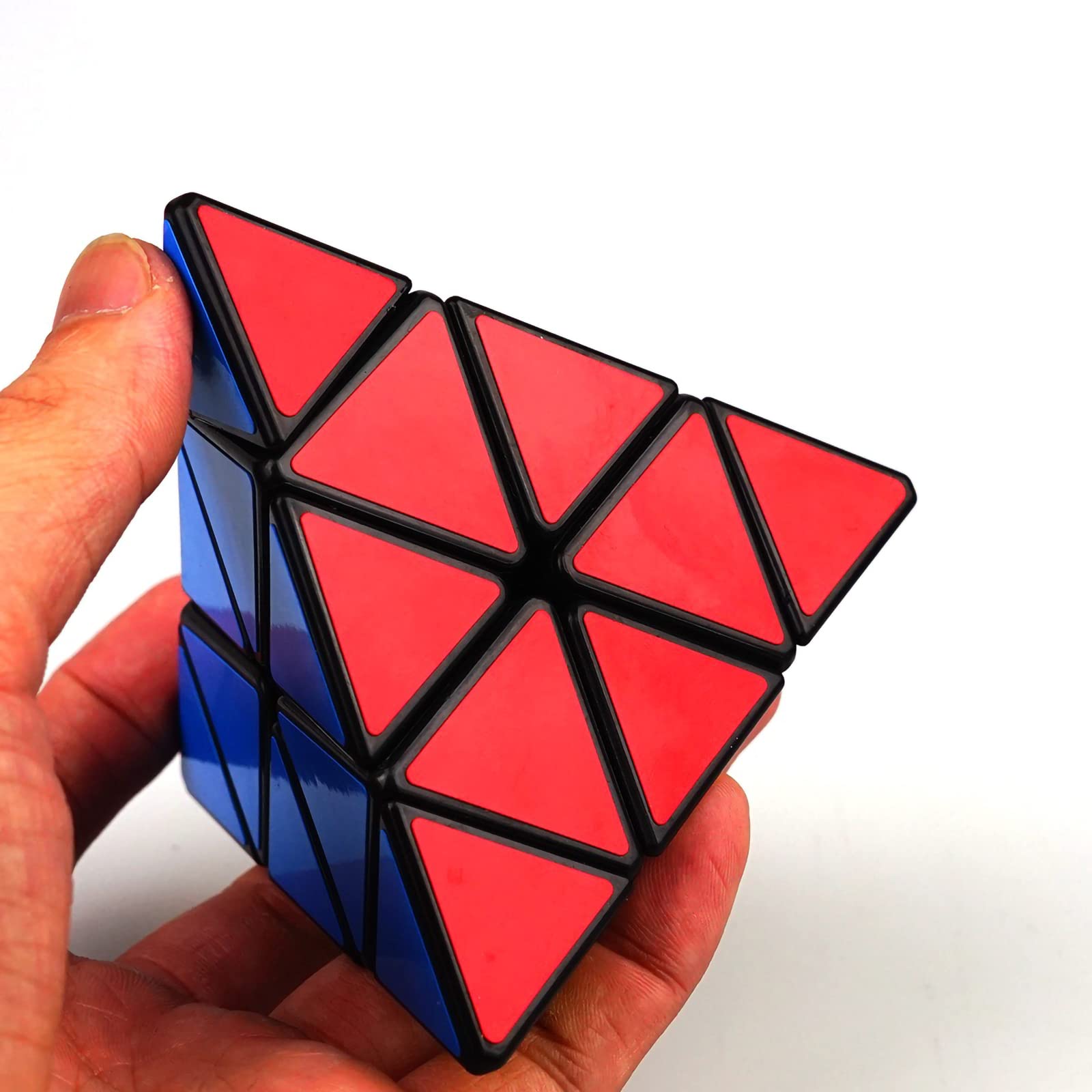3X3 Pyramid Speed Cube YJ Toys 3X3X3 Speed Cube Triangle Puzzle Magic Cube Puzzle Black Toy for Kids and Adults
