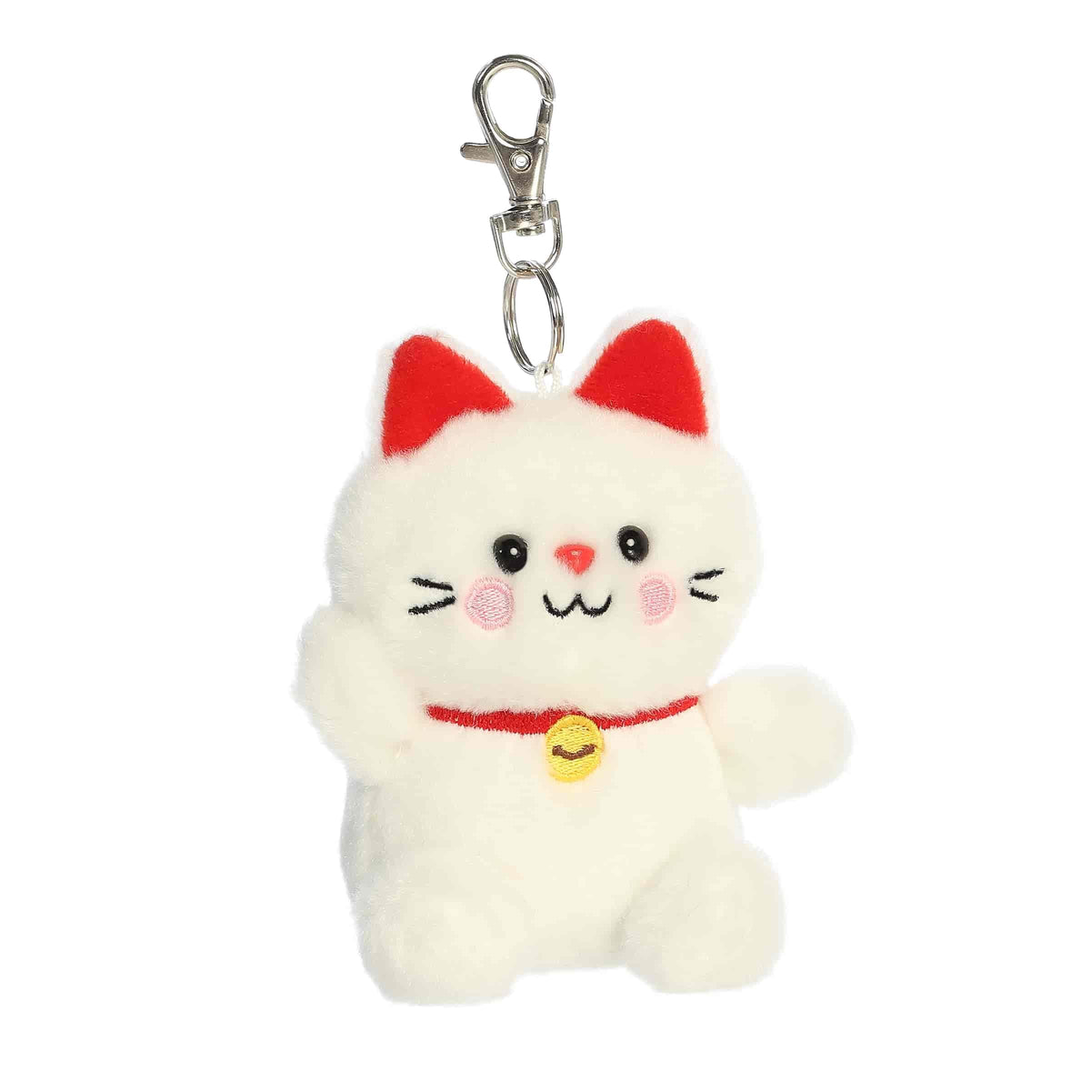 Aurora Palm Pals 4.5" Kota Lucky Cat Adorable Clip-On