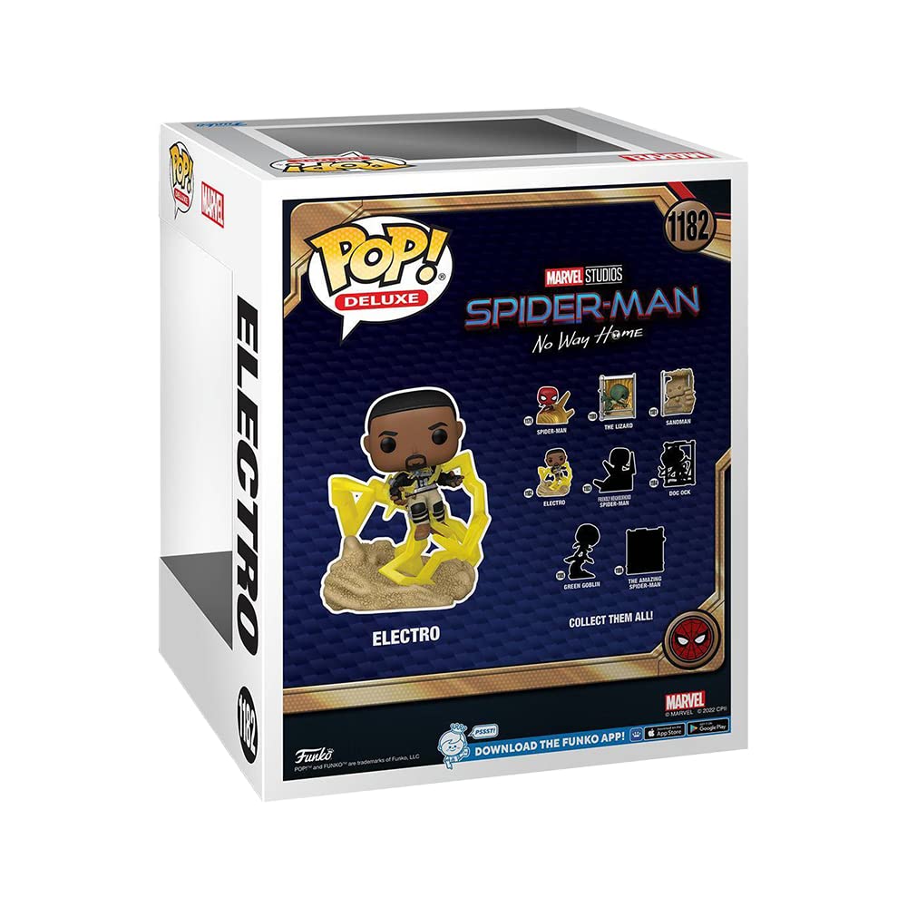 Funko Pop! Deluxe: Spider-Man: No Way Home - Electro Final Battle Series Build-A-Scene Special Edition Exclusive Vinyl Figure #1182