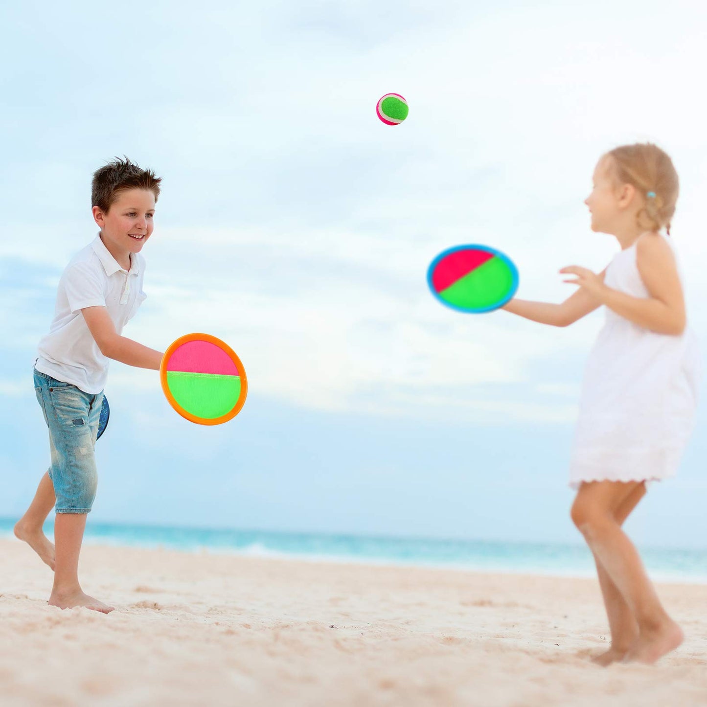 Toss and Catch Ball Game Set for Kids Outdoor Toys Yard Beach Pool Games