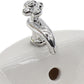 Dollhouse Miniature White Wash Basin, 1:12 Scale, Round Sink for DIY Furniture Accessories
