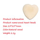 Arakierst 50pcs Natural Wooden Heart Teether 25mm Unfinished Wood Hearts with Holes Eco-Friendly Wooden Handing Materials DIY Crafts Beading
