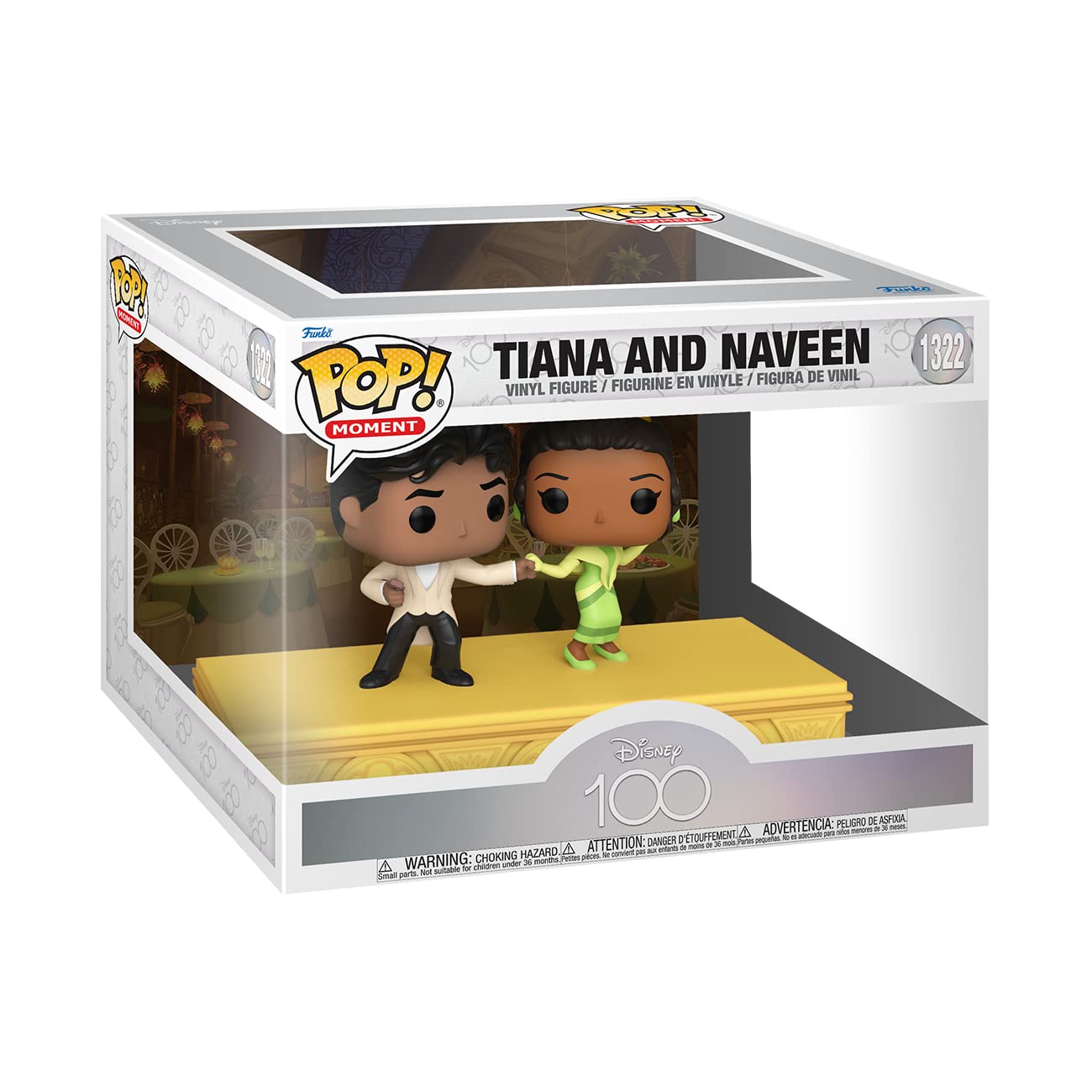 Funko POP! Moment: Disney 100 - Tiana and Naveen Dancing - Collectable Vinyl Figure - Gift Idea - Official Merchandise - for Kids & Adults - Movies