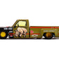 MINI GT Dually Pickup Truck Sumatran Rhino Tan and Carbon with Graphics (Designed) House Special 1/64 Diecast Model Car KHMG153