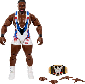 Mattel WWE Elite Collection Action Figure & Accessories, Series #98 Big E 6-inch Collectible with 25 Articulation Points & Swappable Hands