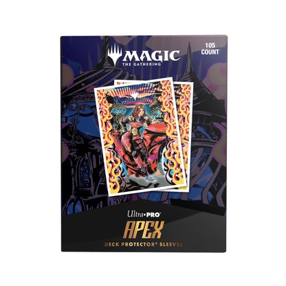 Ultra PRO - Aetherdrift Chandra, Spark Hunter 105ct APEX™ Deck Protector Sleeves for Magic: The Gathering, Sports Cards, MTG, D&D Cards, Sized to Fit
