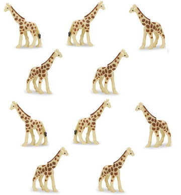 Safari Ltd. Good Luck Mini Toys Giraffes Set of 10
