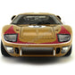 1966 Ford GT-40 MK II RHD (Right Hand Drive) #5 Gold 24H of Le Mans 1/18 Diecast Model Car by Shelby Collectibles