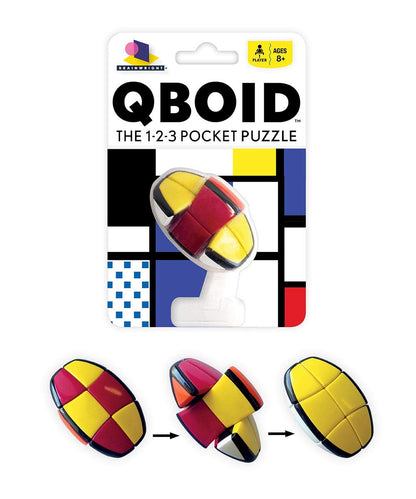 QBOID™ - The 1-2-3 Pocket Brain Teaser Fidget Puzzle, Brainwright®