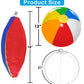 18'' Beach Balls for Kids: Inflatable Pool Ball Bulk Party Favors (12 Pack)