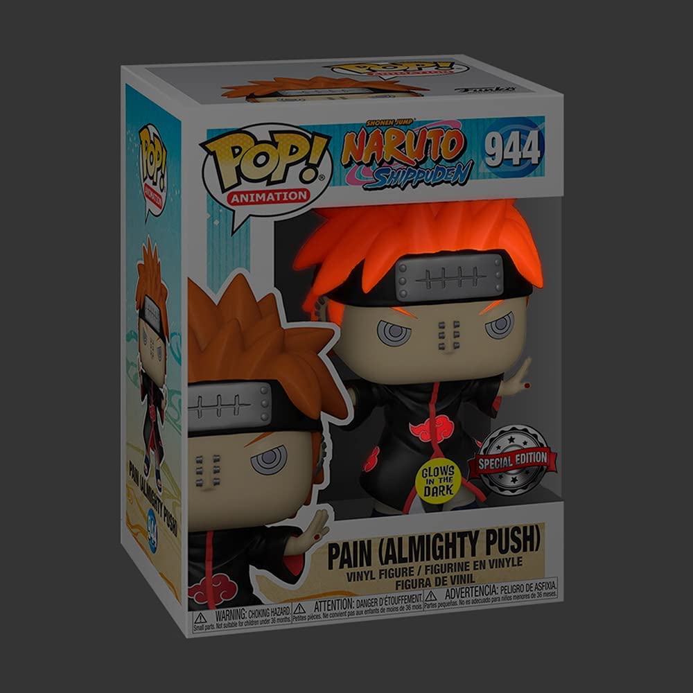 Funko Pop! 49682 Naruto Shippuden Pain Almighty Push - #944 Exclusive Glow Special Edition
