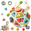 FingTip 22-in-1 Montessori Baby Busy Board Activity Cube, Sensory Toys for Toddlers 1-4, Fine Motor Skills Travel & Early Educational Learning Baby