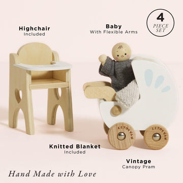Le Toy Van Dollhouse Furniture & Accessories, Nursery Set