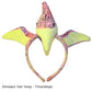 FR.Tooc 3D Cute Dinosaur Hair Hoop Party Headpiece Hair Hoop Hair Band 4PCS