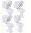 4pcs Mini Toilet Seat, Doll House Furniture 1:12 Miniature Classic Bathroom ToiletTiny Cake Topper Bathroom Furniture Dollhouse Accessories