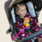 Busy Baby Toy Bungee - Dishwasher Safe Toy Strap - 100% Food-Grade Silicone (Pink)