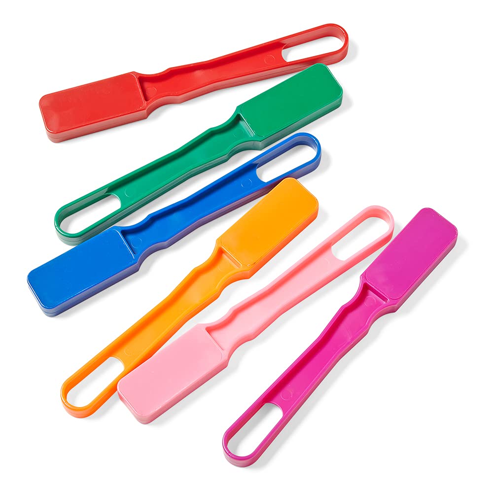 hand2mind Rainbow Magnetic Wand Set for Kids for 5-10, 8 Inch with Magnet Bar, Use for Sewing, Science Experiments, Bingo, Fridge, and Magnetic