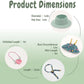 Cute 17cm Doll Clothes Set 4Pcs Kawaii Dresses with Free Hat, Camera, Silk Scarf, and Pendant Accessories?NO Doll?