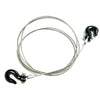 RCLions 1/10 RC Crawler Accessories Steel Tow Rope with Hooks for Axial SCX10 Trx4 CC01 D90 RC Buggy Truck Car Parts (Black)