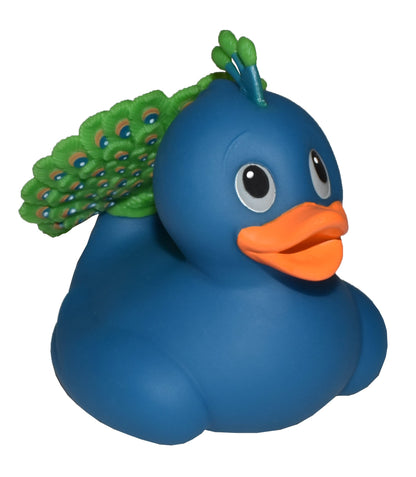 Wild Republic Rubber Duck Peacock - 4"