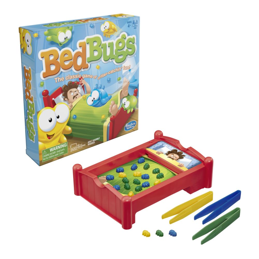 Bed Bugs Board Game | The Classic Game of Critter-Catchin’ Fun | Kids and Preschool Games | Ages 4 and Up | 2 to 3 Players | Family Games | Easter