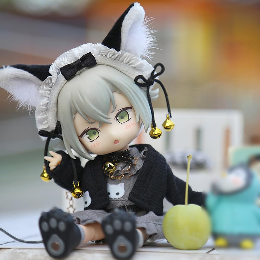 niannyyhouse OB11 Doll Clothes Cat Suit, 1/12 Scale, Action Figure Outfit